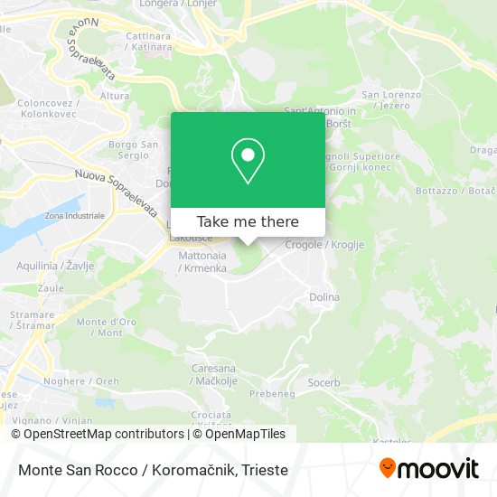 Monte San Rocco / Koromačnik map