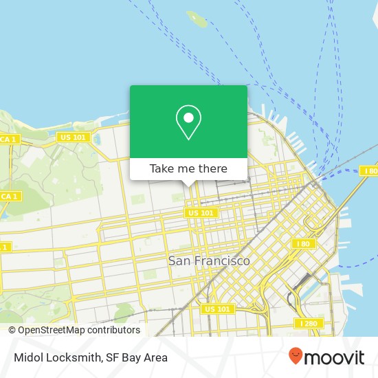 Midol Locksmith map