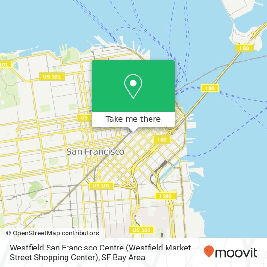 Westfield San Francisco Centre (Westfield Market Street Shopping Center) map