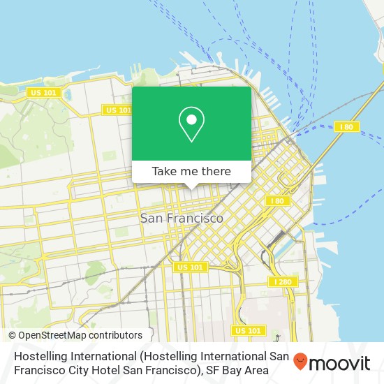 Mapa de Hostelling International (Hostelling International San Francisco City Hotel San Francisco)