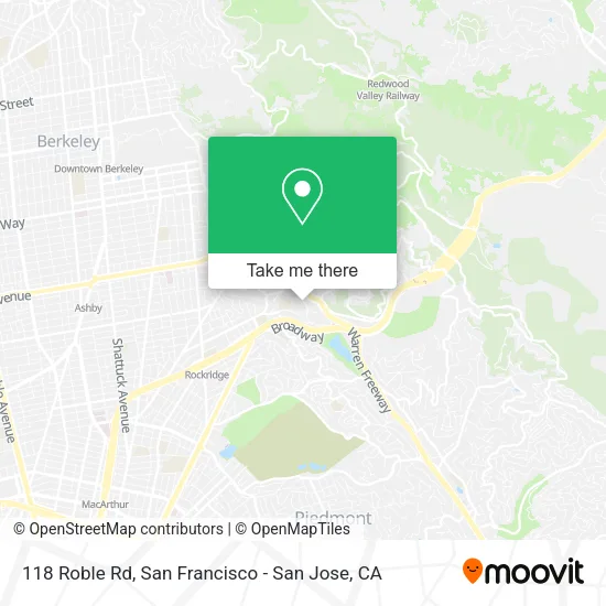118 Roble Rd map
