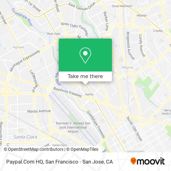 Mapa de Paypal.Com HQ