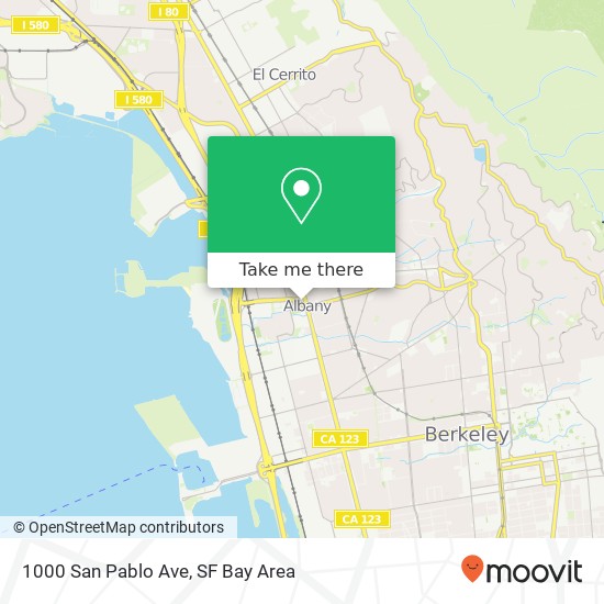 Mapa de 1000 San Pablo Ave