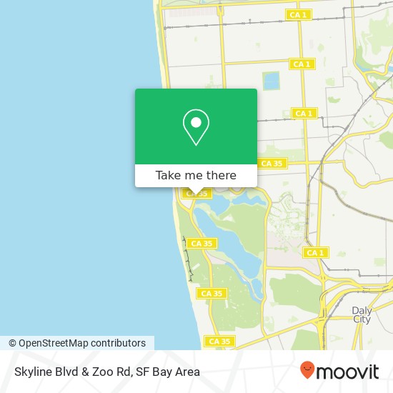 Mapa de Skyline Blvd & Zoo Rd