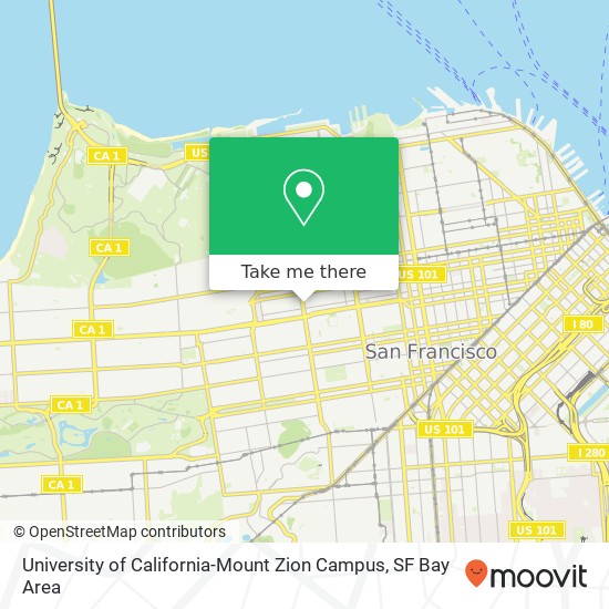 University of California-Mount Zion Campus map