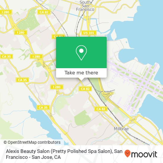 Alexis Beauty Salon (Pretty Polished Spa Salon) map