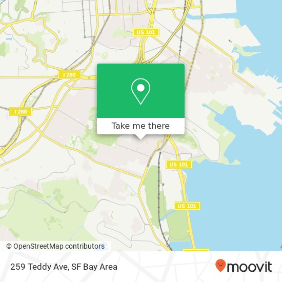 Mapa de 259 Teddy Ave