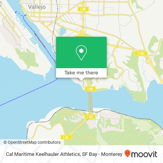 Cal Maritime Keelhauler Athletics map