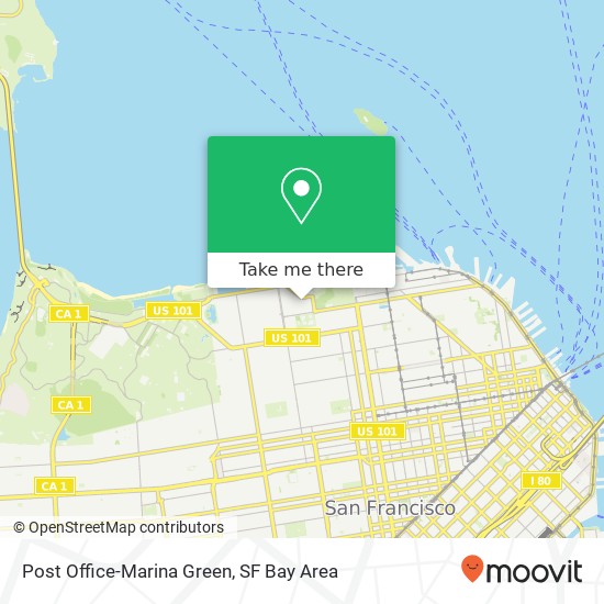 Post Office-Marina Green map