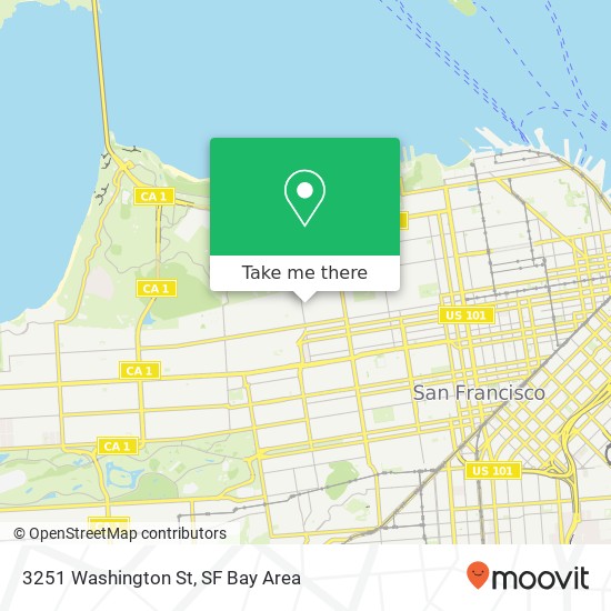Mapa de 3251 Washington St