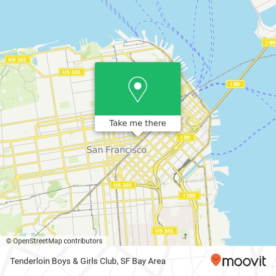Tenderloin Boys & Girls Club map