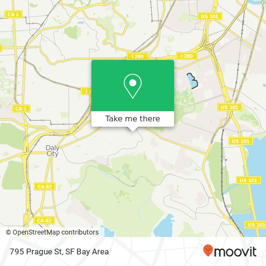 Mapa de 795 Prague St