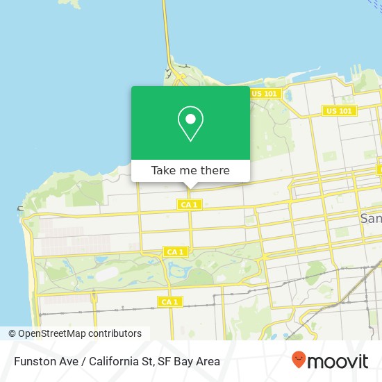 Mapa de Funston Ave / California St