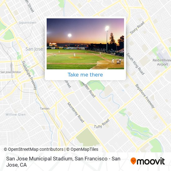 San Jose Municipal Stadium map