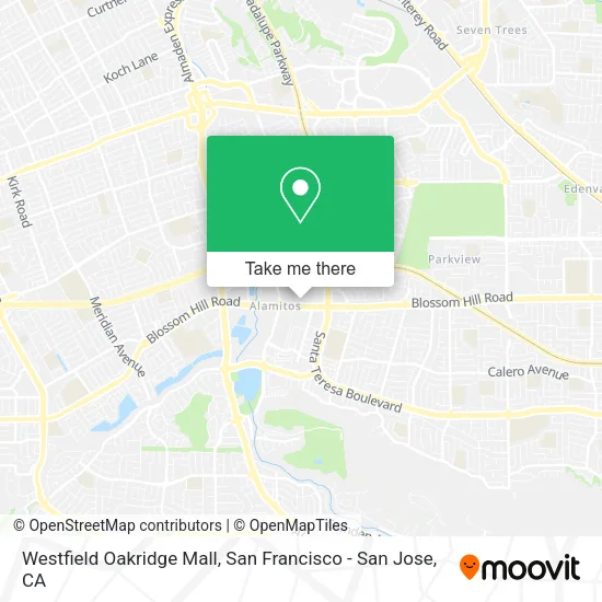 Westfield Oakridge Mall map