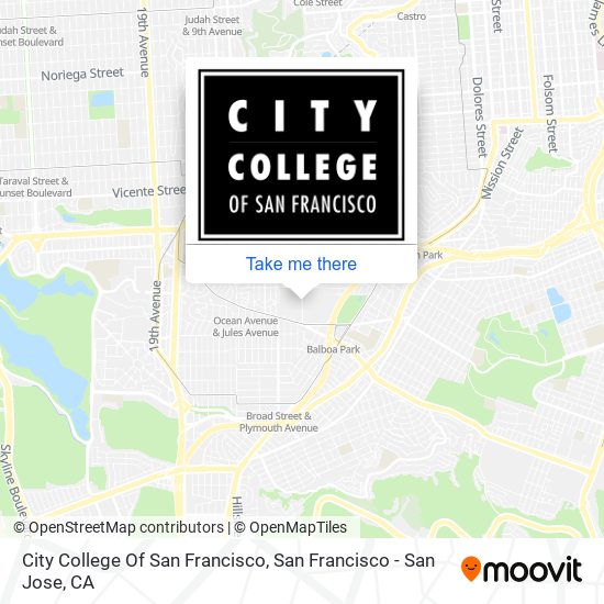 City College Of San Francisco map