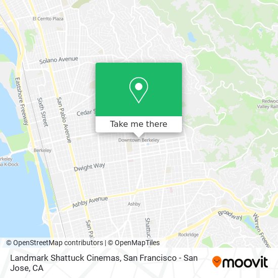 Landmark Shattuck Cinemas map