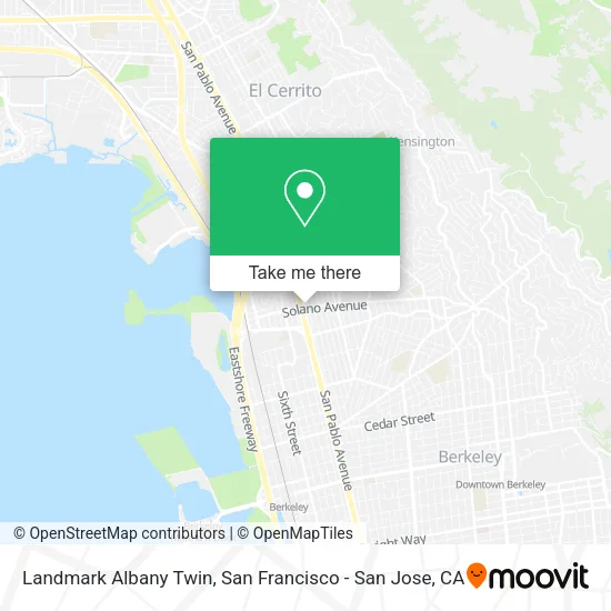 Mapa de Landmark Albany Twin