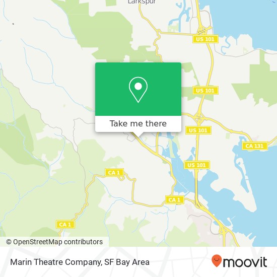 Mapa de Marin Theatre Company
