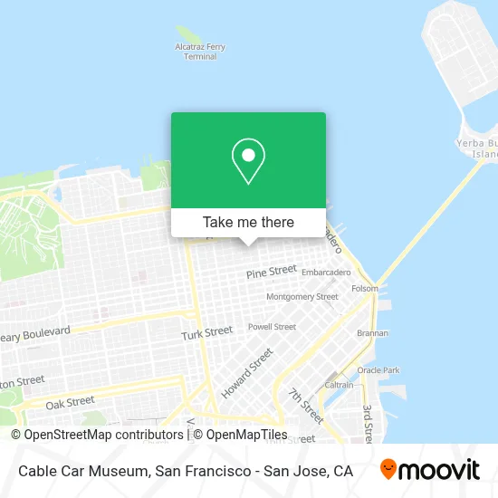 Cable Car Museum map