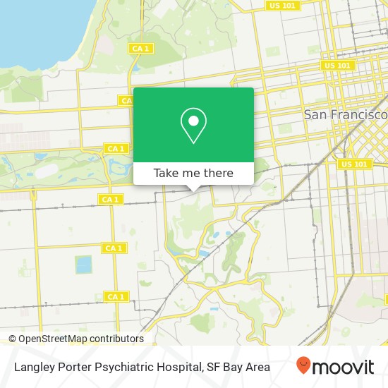 Mapa de Langley Porter Psychiatric Hospital
