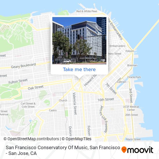 San Francisco Conservatory Of Music map