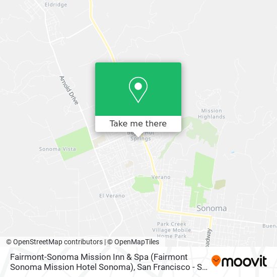 Mapa de Fairmont-Sonoma Mission Inn & Spa (Fairmont Sonoma Mission Hotel Sonoma)
