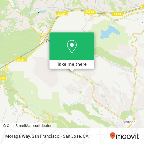 Moraga Way map