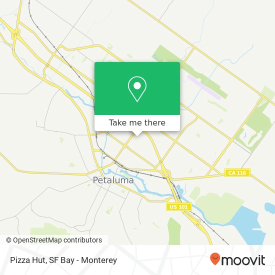 Pizza Hut map