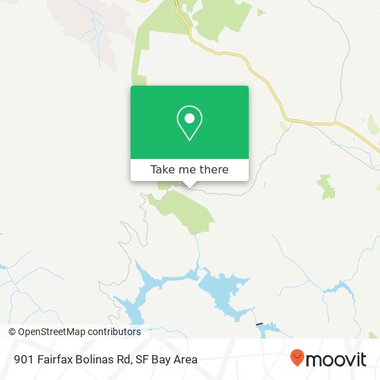 Mapa de 901 Fairfax Bolinas Rd