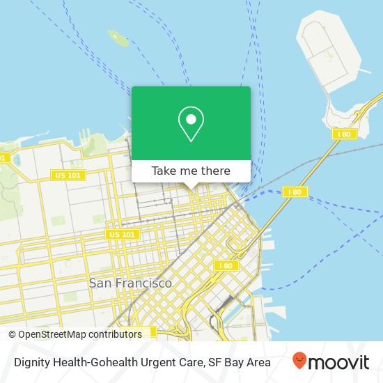 Mapa de Dignity Health-Gohealth Urgent Care