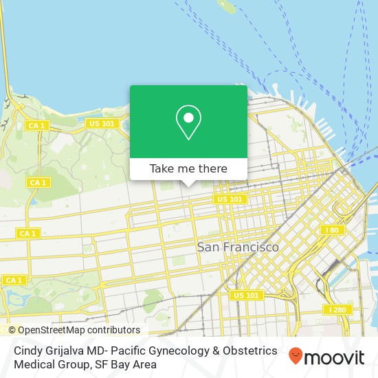 Cindy Grijalva MD- Pacific Gynecology & Obstetrics Medical Group map