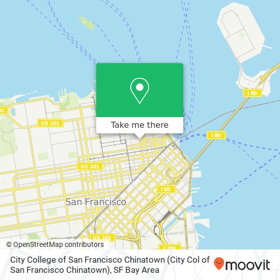 City College of San Francisco Chinatown map