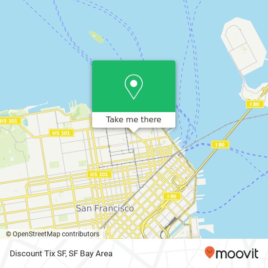 Mapa de Discount Tix SF
