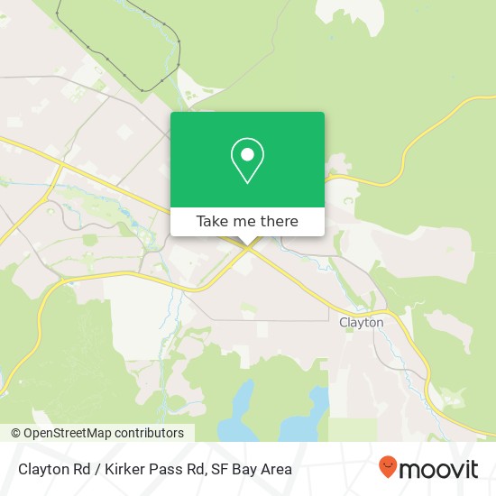 Mapa de Clayton Rd / Kirker Pass Rd