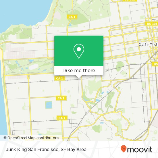 Junk King San Francisco map