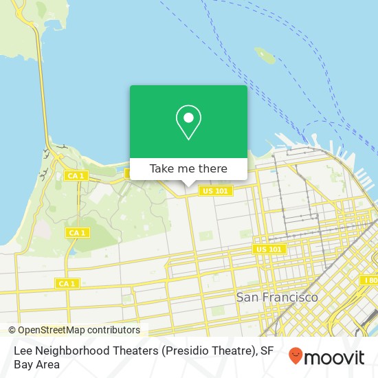 Mapa de Lee Neighborhood Theaters (Presidio Theatre)