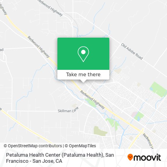 Mapa de Petaluma Health Center (Pataluma Health)