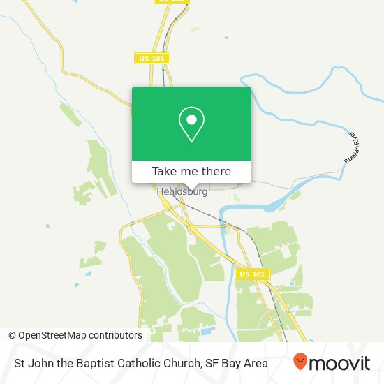 Mapa de St John the Baptist Catholic Church