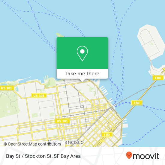 Bay St / Stockton St map