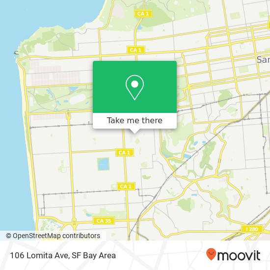 106 Lomita Ave map