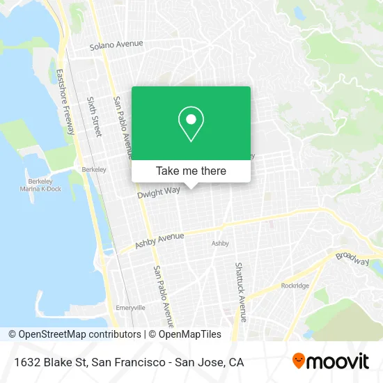 Mapa de 1632 Blake St