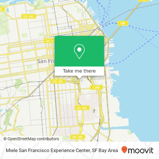 Mapa de Miele San Francisco Experience Center