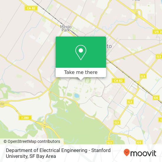 Mapa de Department of Electrical Engineering - Stanford University