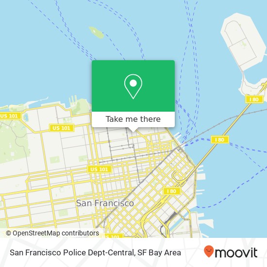 San Francisco Police Dept-Central map