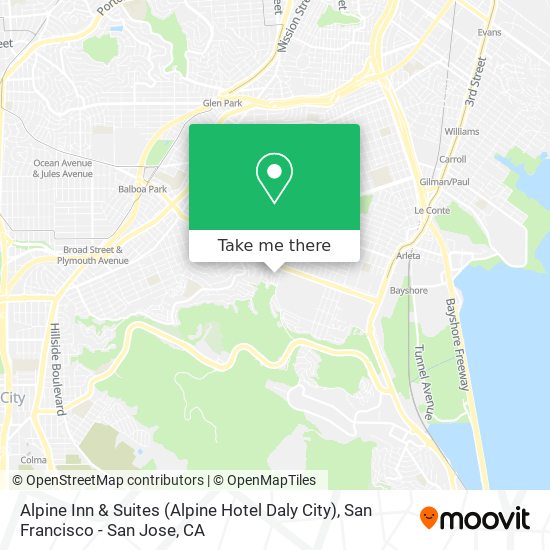 Alpine Inn & Suites (Alpine Hotel Daly City) map