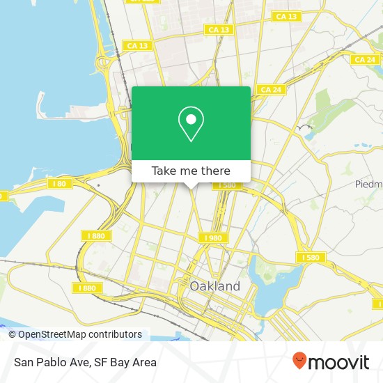 San Pablo Ave map