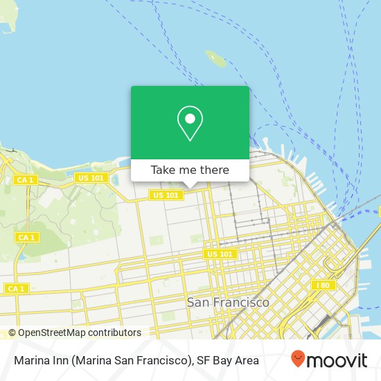 Mapa de Marina Inn (Marina San Francisco)