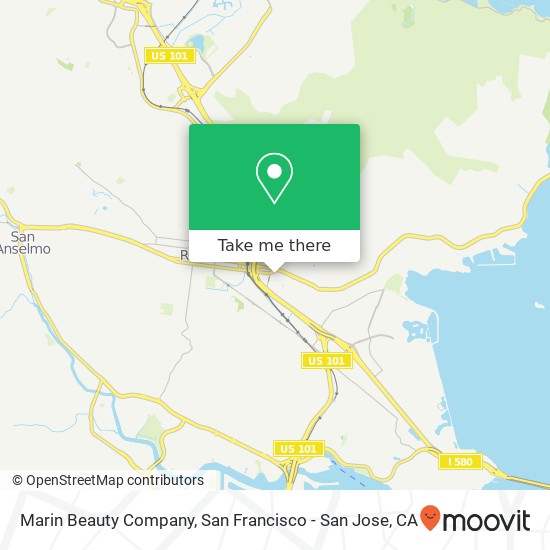 Marin Beauty Company map