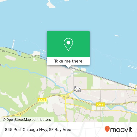 Mapa de 845 Port Chicago Hwy